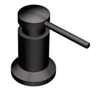 Moen 3942BL Dispenser di sapone da cucina con bottiglia ricaricabile sopra il lavandino, nero, 1.125