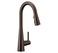 Moen 7864ORB Elegante rubinetto da cucina con maniglia ad arco alto estraibile con Power Clean, bronzo lucidato a olio
