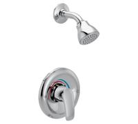 Moen Chateau L23552 - Kit di finiture cromate per doccia con doccetta e maniglia a leva, valvola Posi-Temp inclusa