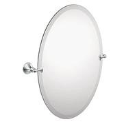 Moen DN2692CH Glenshire 26 x 22-Inch Frameless Pivoting Bathroom Tilting Mirror, Chrome