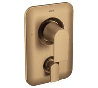 Moen Genta LX T2470BZG - Maniglia per doccia Posi-Temp con kit di trasferimento integrato a 3 funzioni, valvola richiesta, colore: oro