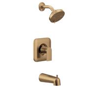 Moen Genta LX T2473EPBZG - Set doccia moderno con bilanciamento della pressione e soffione doccia, maniglia a leva e beccuccio per vasca, valvola Posi-Temp richiesta, T2473EPBZG