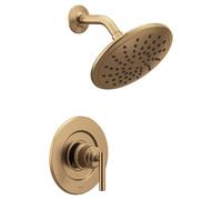 Moen Gibson T3002EPBZG - Moderna finitura per doccia a pioggia con soffione a pioggia da 20,3 cm, valvola necessaria, Posi-Temp, bilanciamento della pressione