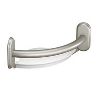 Moen LR2354DBN - Maniglione da bagno con ripiano angolare, in nichel spazzolato