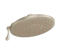 Moen S6320BN Velocity 20,3 cm two-function Rainshower Showerhead with immersion Technology at 2.5 gpm Flow rate, nichel spazzolato