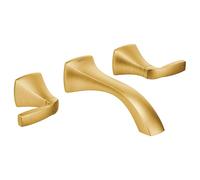 Moen T6906ORB Voss - Rubinetto da parete a due manopole, T6906BG, 0V