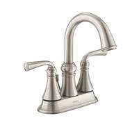 Moen WS84850SRN Rubinetto per Bagno ad Arco Alto Due Maniglie, in Nichel Spazzolato Resistente alle Macchie