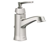 Moen WS84923SRN Miscelatore monocomando ad Arco Alto, in Nichel Spazzolato Resistente alle Macchie