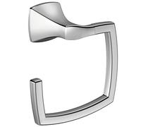 Moen YB5186CH Voss Collection - Anello per asciugamano da bagno, quadrato, moderno, con montaggio a parete, cromato