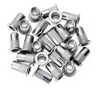 Moendergo 150PCS Dado a rivetto M5 Dadi in acciaio inox rivetto Inserto filettato Nutsert Rivnuts Testa piatta filettato rivetto Nutsert Cap (M5)