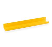 MÖNKE Scaffale Per Dischi In Vinile - Uno Scaffale Espositivo In Metallo - Esponga A Parete I Suoi Dischi Preferiti O In Riproduzione - Questo Portadischi In Vinile È Adatto A Tutti I Dischi (Giallo)