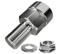 MOERAE Adattatore per asse bicicletta, rimorchio per bicicletta da 3/8" x 26, per rimorchio per bicicletta da bambino, rimorchio per cani