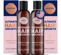 Moerie Mineral Conditioner - Per capelli più lunghi, densi e pieni - Prodotti per capelli vegani - Prodotti per capelli senza parabeni - Tutti i tipi di capelli - Fermare la caduta dei capelli - 2 x