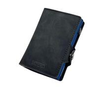 Moero Pro zip saffiano blue navy Portacarte blu
