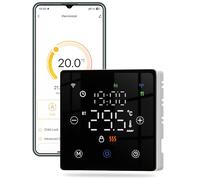 MOES 2 Fili Termostato a batteria Caldera Zigbee a Riscaldamento, Adatto alle Caldaie a Gas, Termostato a controllo vocale programmabile, Compatibile con Google Assistant/Alexa/Tuya/Smart Life