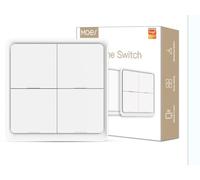 MOES 4 Gang 12 scene ZigBee Interruttore a pulsante, interruttore di scena per automazione intelligente per dispositivi intelligenti Tuya, richiede Tuya ZigBee HUB, batteria gratuita, bianco