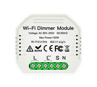 Moes Interruttore dimmer LED a luce intelligente WiFi fai da te Smart Life/Tuya APP Telecomando 1/2 mod