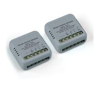 MOES Mini interruttore intelligente della luce modulo Zigbee, richiede filo neutro e MOES Zigbee Gateway, linea neutra richiesta, controllo APP MOES compatibile con Alexa e Google Home, 10A 1 banda (2