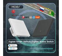 MOES New Star Ring Tuya Smart ZigBee3.0 Interruttore a pulsante/Interruttore di scena APP Smart Life Controllo remoto Funziona con Alexa Google