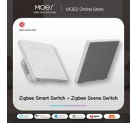 MOES New Star Ring Tuya Smart ZigBee3.0 Interruttore a pulsante/Interruttore di scena APP Smart Life Controllo remoto Funziona con Alexa Google 1 gang scene switch