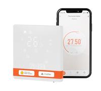 MOES Smart Matter Termostato per riscaldamento a pavimento, acqua, termostato per ambiente, riscaldamento a pavimento, Wi-Fi, programmabile, compatibile con Apple Home, SmartThings, Alexa, Google