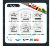 MOES Smart ZigBee Modulo interruttore WiFi Dimmer luce Interruttore tenda App Smart Life Controllo remoto Alexa Google Home Controllo vocale