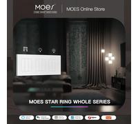 MOES Star Ring Series ZigBee Smart Light Switch Dimmer e interruttore per tende APP Smart Life Funziona con Alexa Google Home