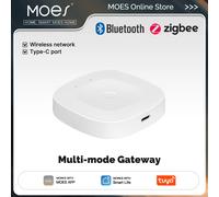 MOES Tuya Gateway Hub Multi-modalità Bluetooth/ZigBee con Porta Type-C per Domotica Intelligente Wireless Compatibile con Alexa Google Home