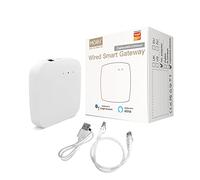 MOES Tuya Smart ZigBee Wired Gateway-Multi-Mode con BLE Wlan 2.4G Mesh Hub, controllo vocale tramite Alexa Google Home, cavo di rete richiesto per collegare router e hub Tuya