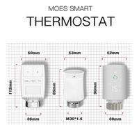 Moes Tuya zigbe3.0 TRV attuatore radiatore intelligente termostato programmabile valvola regolatore di temperatura 2MQTT Alexa Google Voive