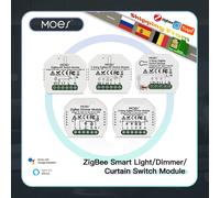 MOES Tuya ZigBee 3.0 Modulo relè interruttore luce intelligente 1/2/3 Gang Smart Life/Controllo app Tuya, funziona con Alexa Google Home Yandex