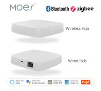 MOES Tuya ZigBee Gateway Wireless Hub Cablato Multi-modalità Bridge Bluetooth Telecomando Mesh Smart Life APP Alexa Google Home