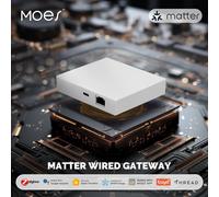 MOES Tuya Zigbee Matter Thread Gateway Smart Home Bridge Matter Hub Supporto Controllo vocale Siri Homekit Smartthings Google Alexa Matter wired gateway