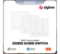 MOES Tuya ZigBee Scena Interruttore Controller Pulsante Wireless Trasmettitore Alimentato a Batteria Smart Life App Automazione 1/2/3 Gang