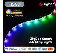 MOES Tuya ZigBee Smart LED Light Strip RGB5050 Controller Party Music Sync 16 milioni di colori che cambiano funzionano con Alexa GoogleHome