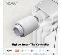 Moes Tuya ZigBee TRV Valvola termostatica per radiatore SmartLife Regolatore di temperatura per riscaldamento remoto wireless Controllo vocale Alexa