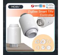 MOES Tuya ZigBee Valvola termostatica per radiatore SmartLife Regolatore di temperatura per riscaldamento remoto wireless Controllo vocale Alexa ZB Wireless Hub