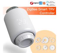 MOES Tuya ZigBee Valvola termostatica per radiatore SmartLife Regolatore di temperatura per riscaldamento remoto wireless Controllo vocale Alexa ZB Wireless Hub