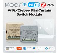 MOES Tuya ZigBee WiFi Mini modulo interruttore per tende intelligente per interruttore di ripristino a bilanciere funziona con il telecomando dell'app Alexa Google Home