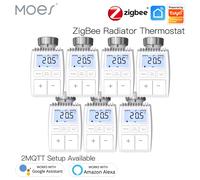 MOES Tuya ZigBee3.0 Valvola attuatore radiatore Termostato intelligente Regolatore di temperatura Sensore interno TRV Controllo vocale con Alexa 1 PC