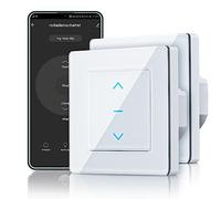 MOES WiFi, interruttore intelligente per tende motorizzate e tende a rullo, compatibile con app Tuya/Smart Life, telecomando, Alexa e Google Home Voice Control, 2pcs