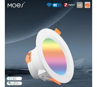 MOES WiFi Smart LED Downlight Zigbee Dimmerabile Faretto rotondo 7/10W RGB Cambia colore Luce calda fredda Alexa Google Home Vocie