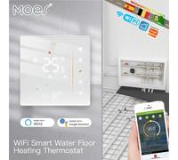 MOES WiFi Termostato per riscaldamento a pavimento acqua/elettrico Zigbee Controllo della temperatura della caldaia a gas acqua Tuya/APP intelligente Alexa Google Voice Water Heat