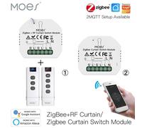 MOES ZigBee 3.0 Modulo interruttore per tende intelligenti Motore per tende per tapparelle motorizzato Tuya Smart Life Alexa Echo Google Home