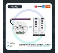 MOES ZigBee 3.0 Modulo interruttore per tende intelligenti Motore per tende per tapparelle motorizzato Tuya Smart Life Alexa Echo Google Home single channel
