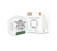 MOES ZigBee Alexa Smart Dimmer Switch with 2 Gang Relays, Compatible with Smart Life App, Tuya Alexa Google Home, Only works with Tuya ZigBee Hub