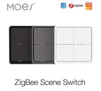 Moes ZigBee Interruttore scena wireless 12 modalità di controllo Configurazione pulsante portatile Scenario domotico Dispositivi intelligenti Tuya