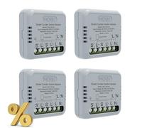 MOES ZIGBEE Mini modulo per serrande e tapparelle oscuranti, per sistemi con motorino elettrico, compatibile con Smart Life/Tuya app, Alexa e Google Home, Supporta solo la rete a 2,4 Ghz