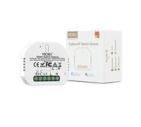 MOES Tuya ZigBee RF433 Modulo interruttore della luce intelligente, Compatibile con Smart Life/Tuya APP, Alexa e Google Home, 1/2 Way, 1 Gang, Tuya ZigBee hub richiesto