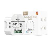 MOES ZigBee RF433 Modulo di interruttore per tende a rullo motorizzate elettrico disponibile Smart Life/Tuya APP RF433 Telecomando, compatibile con Alexa e Google Home, Richiede l'hub ZigBee di Tuya